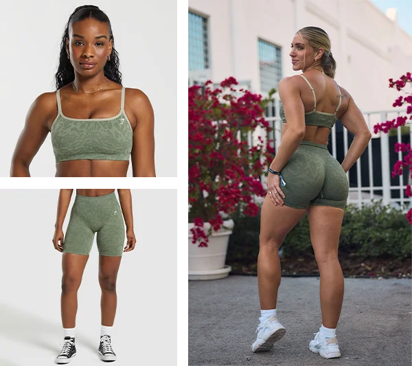Adapt Safari Seamless Sports Bra & Adapt Safari Seamless Shorts.