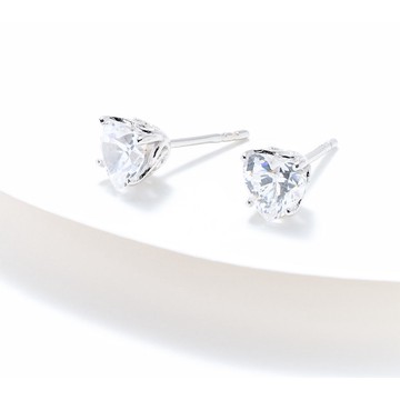 Diamonique Classics Choice of Cut Stud Earrings Sterling Silver