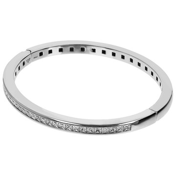 Diamonique x Bronzo Italia 2.80 cttw Hinged Bangle
