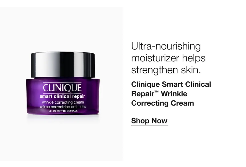 Ultra-nourishing moisturizer helps strengthen skin. | Clinique Smart Clinical Repair™ Wrinkle Correcting Cream | Shop Now