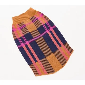Studio Bark x Alberti Popaj Festive Plaid Dog Sweater