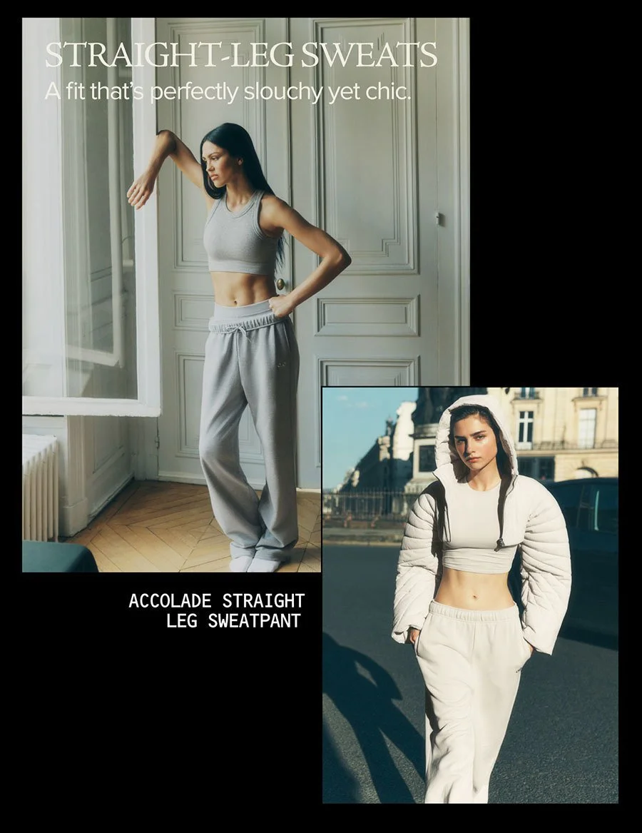 straight-leg sweats