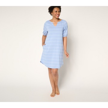 Cuddl Duds Jacquard Knit Lounge Dress