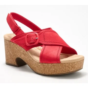 Clarks Collection Leather Wedges - Nerisa Pace