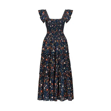 Sunshine Tienda Printed Tiered Rio Midi Dress