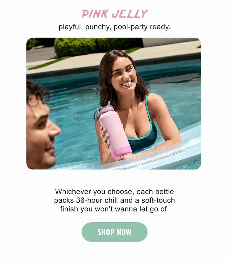 PINK JELLY | playful, punchy, pool-party ready. | Whichever you choose, each bottle packs 36-hour chill and a soft-touch finish you won’t wanna let go of. | SHOP NOW