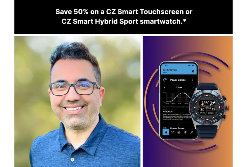 Save 50% on a CZ Smart Touchscreen or CZ Smart Hybrid Sport smartwatch.*