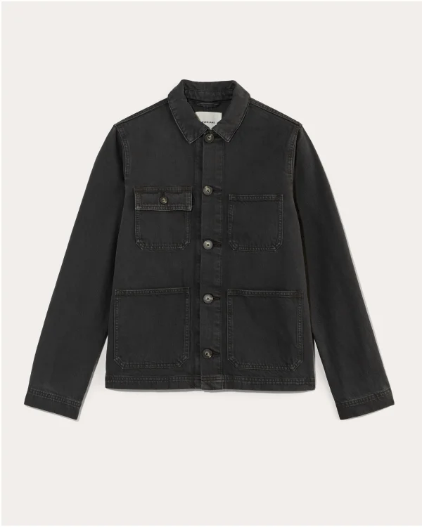 [Image] The Denim Utility Jacket | Black