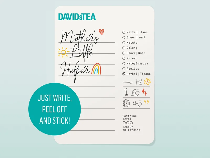 Pack of 6 diy labels - Just write, peel off and stick!