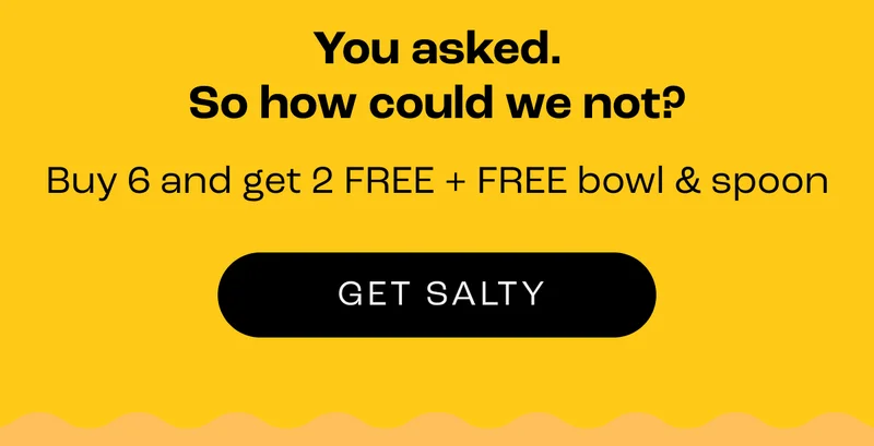 You asked. So how could we not? Buy 6 and get 2 FREE + FREE bowl & spoon