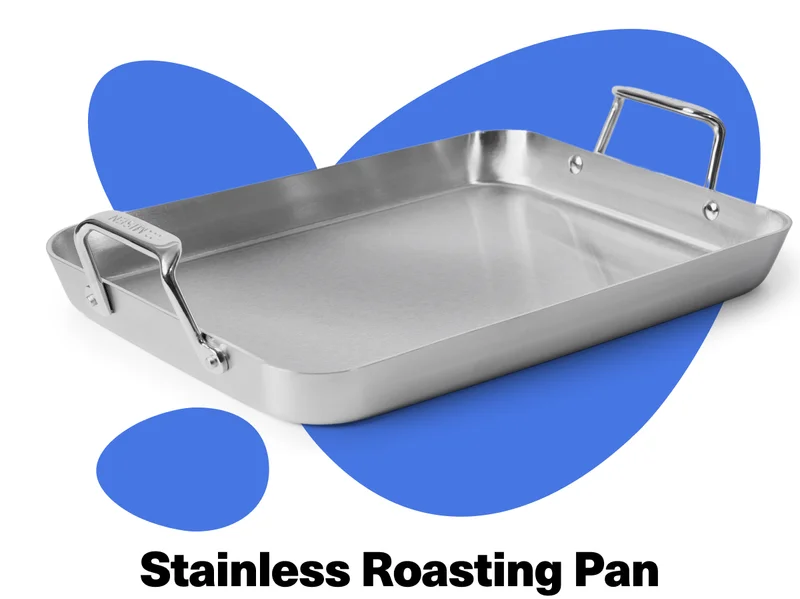 Stainless roasting pan