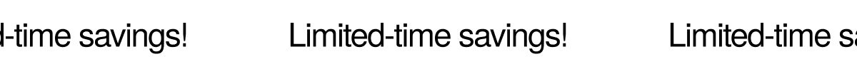 Limited-time savings!