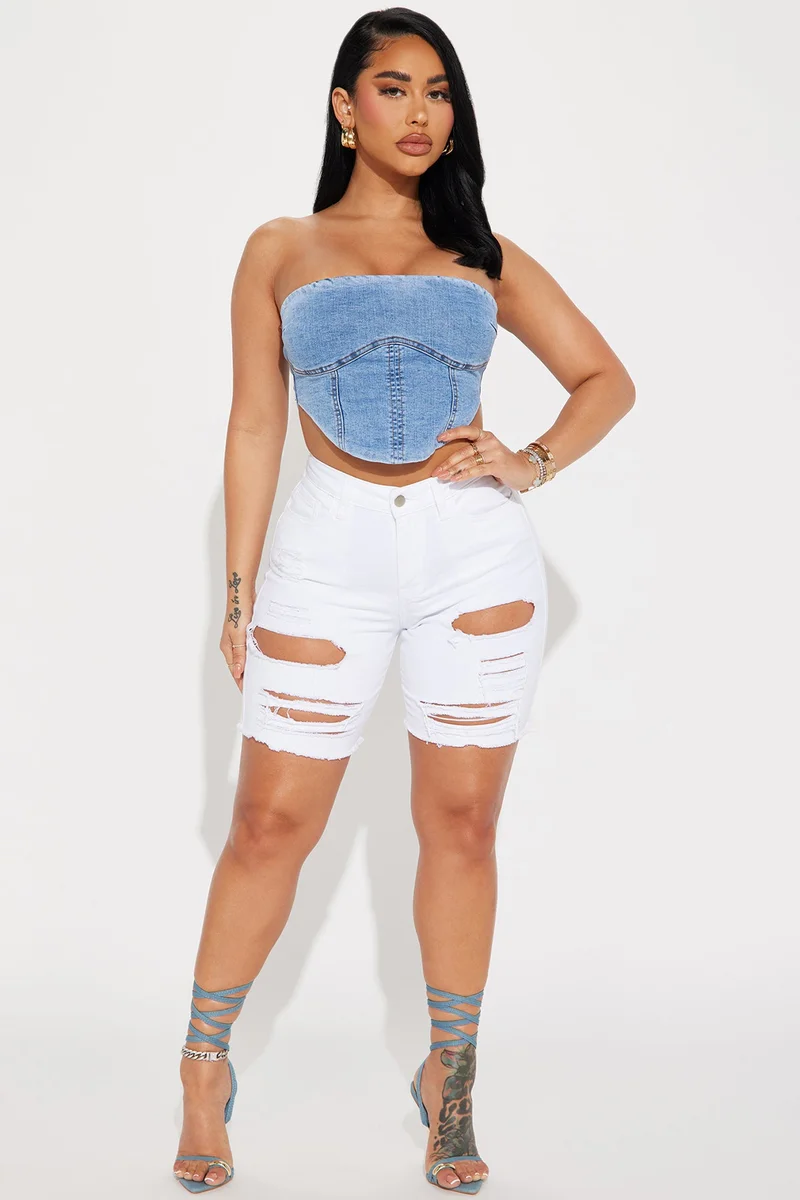 Image of Gone Fishing Shorts - White