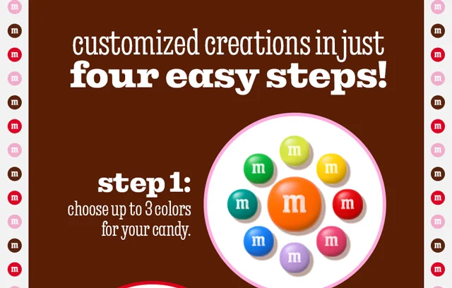 PERSONALIZE YOUR M&M'S