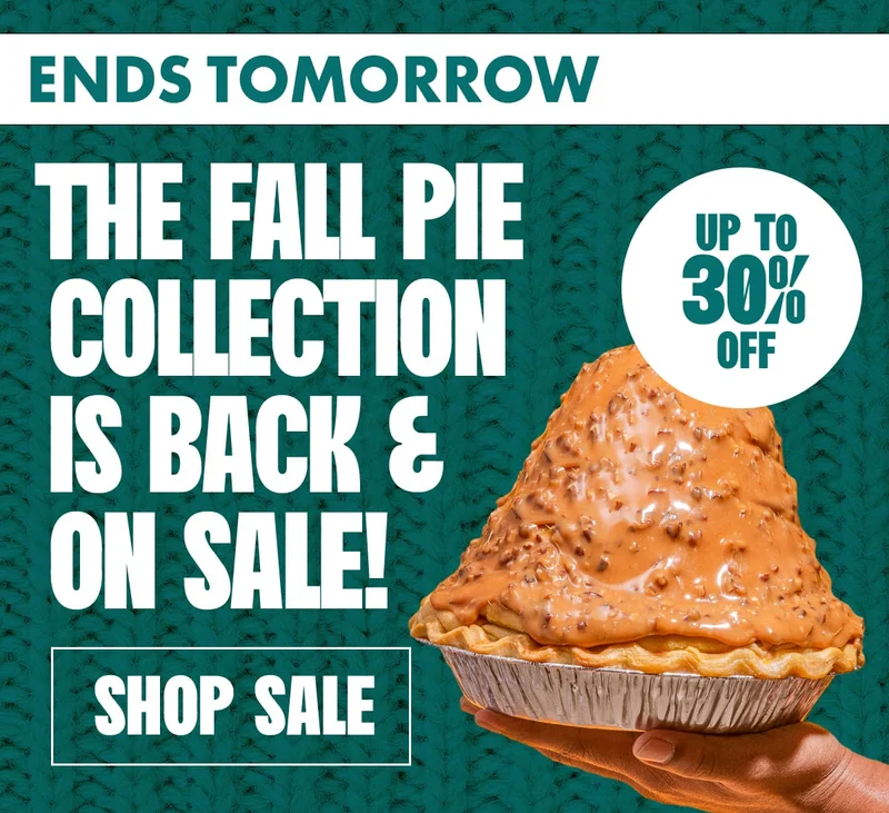 Ends tonight pie sale