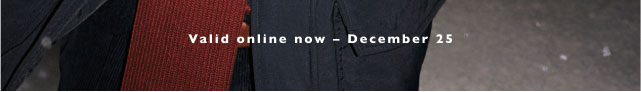 Valid online now - December 25