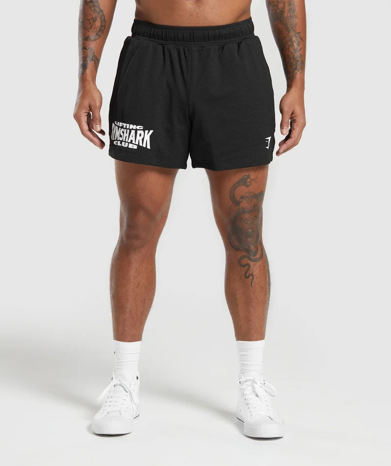 Lifting club mesh 5'' shorts.
