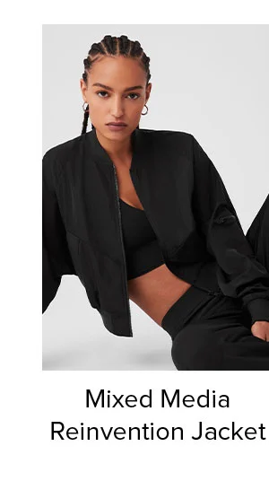 Mixed Media Reinvention jacket - Black