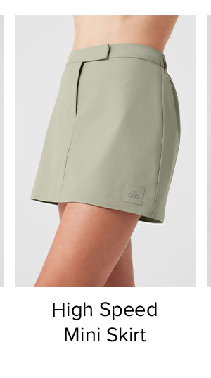 High Speed Mini Skirt -  limestone
