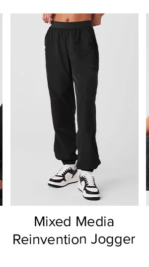 Mixed Media Reinvention jogger - Black