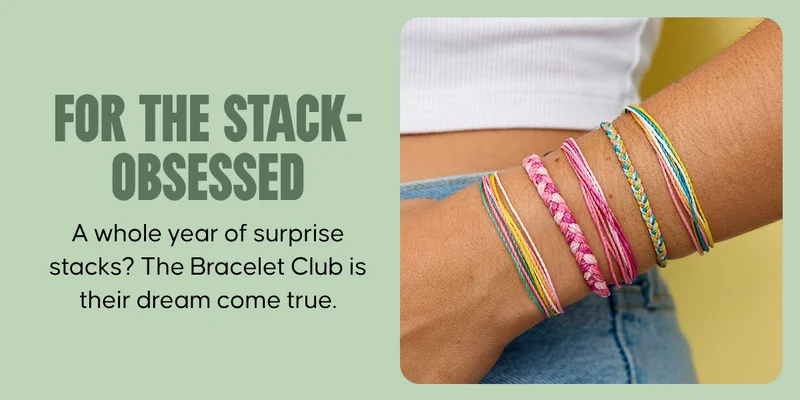 For the stack-obsessed: A whole year of surprise stacks? The Bracelet Club is their dream come true.