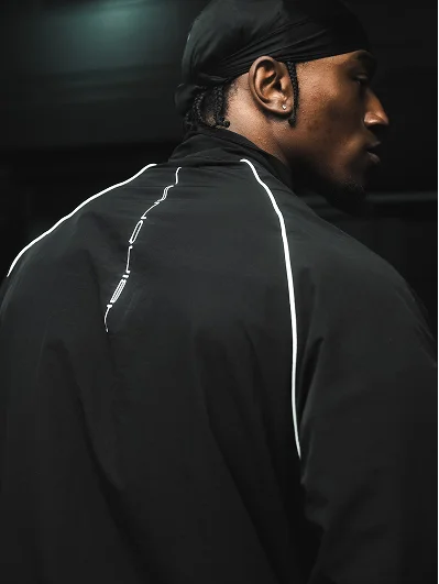 NYLON BLACK TRACK JACKET