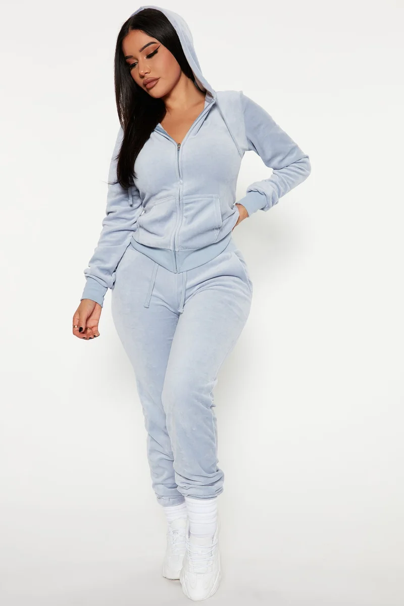 Image of The Original Trendsetter Velour Set - Blue