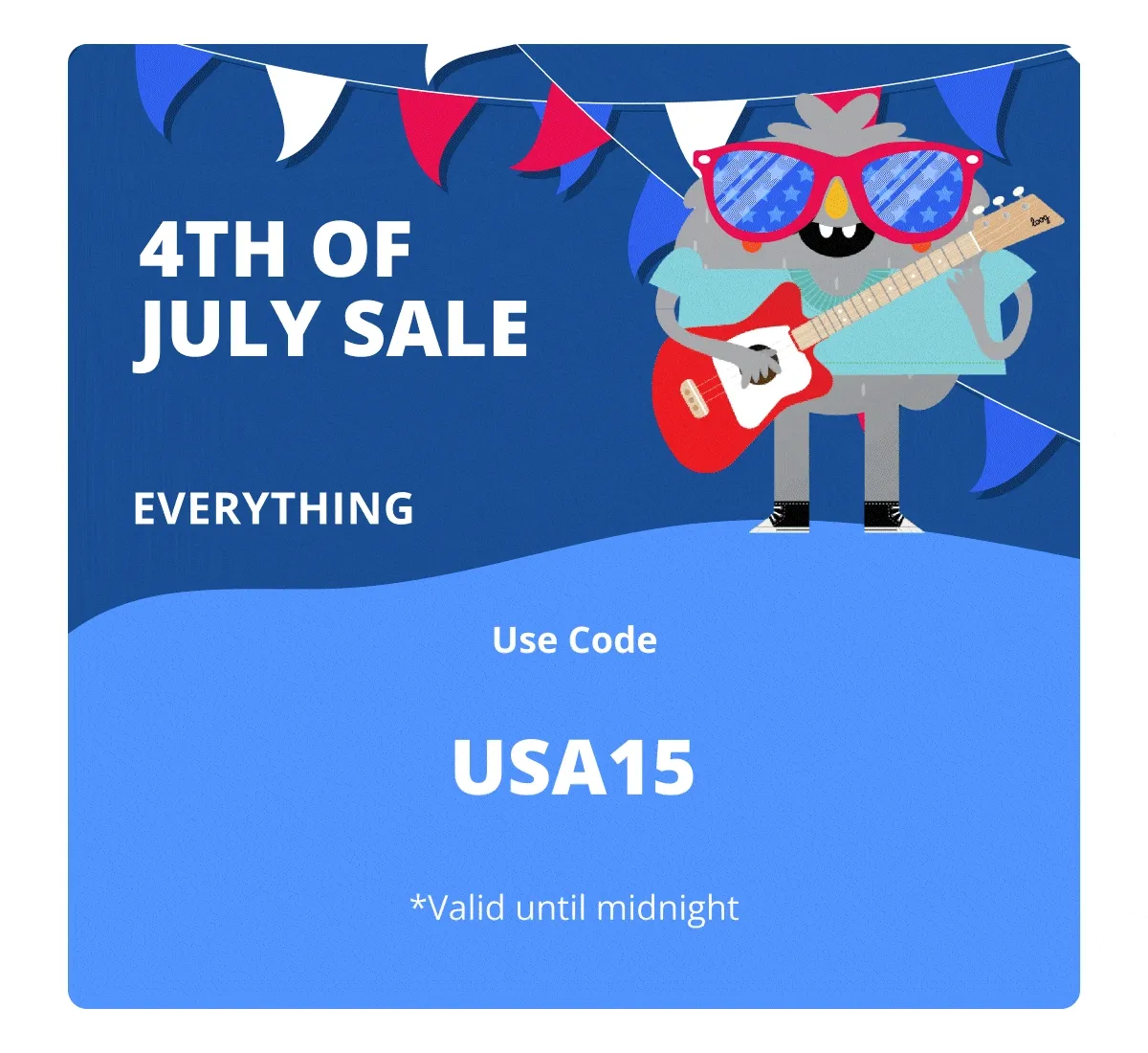 4TH OF JULY SALE 15% OFF EVERYTHING   Use code  discount code