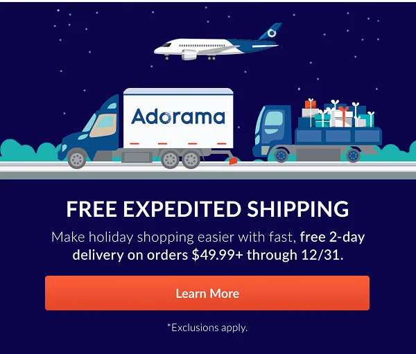 FREE EXPEDITED SHIPPING | Learn More