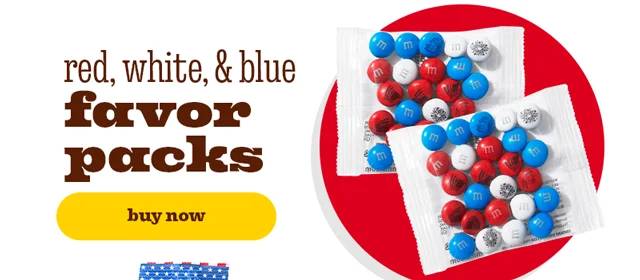 RED, WHITE & BLUE FAVOR PACKS