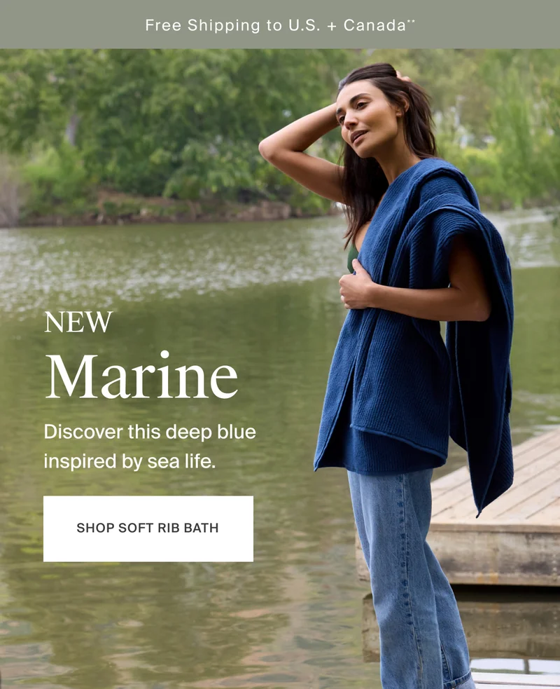 Shop Soft Rib Bath in Marine