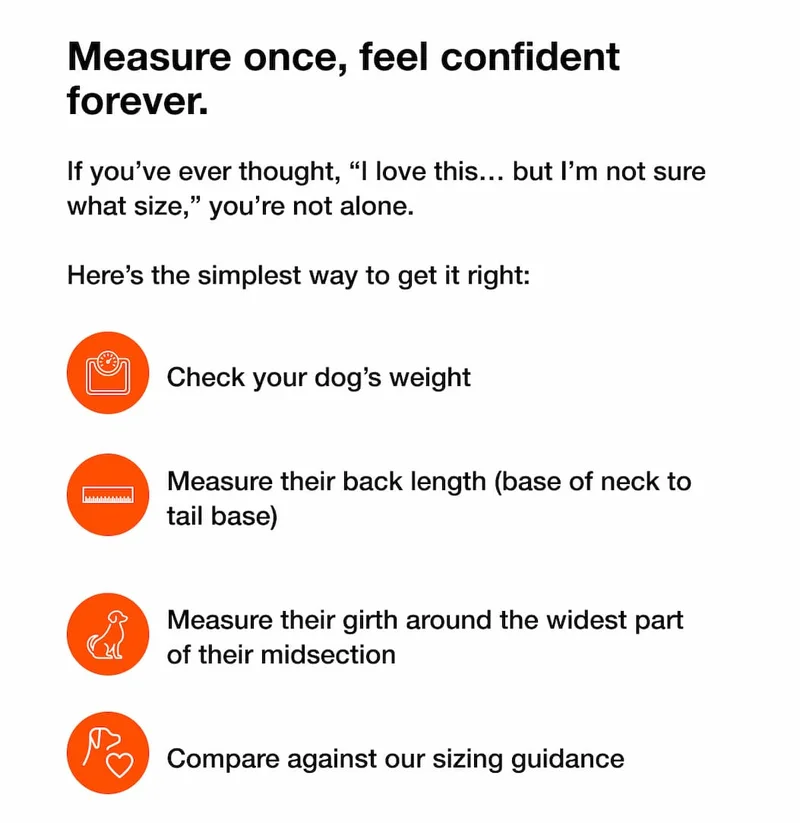 Measure once, feel confident forever.
