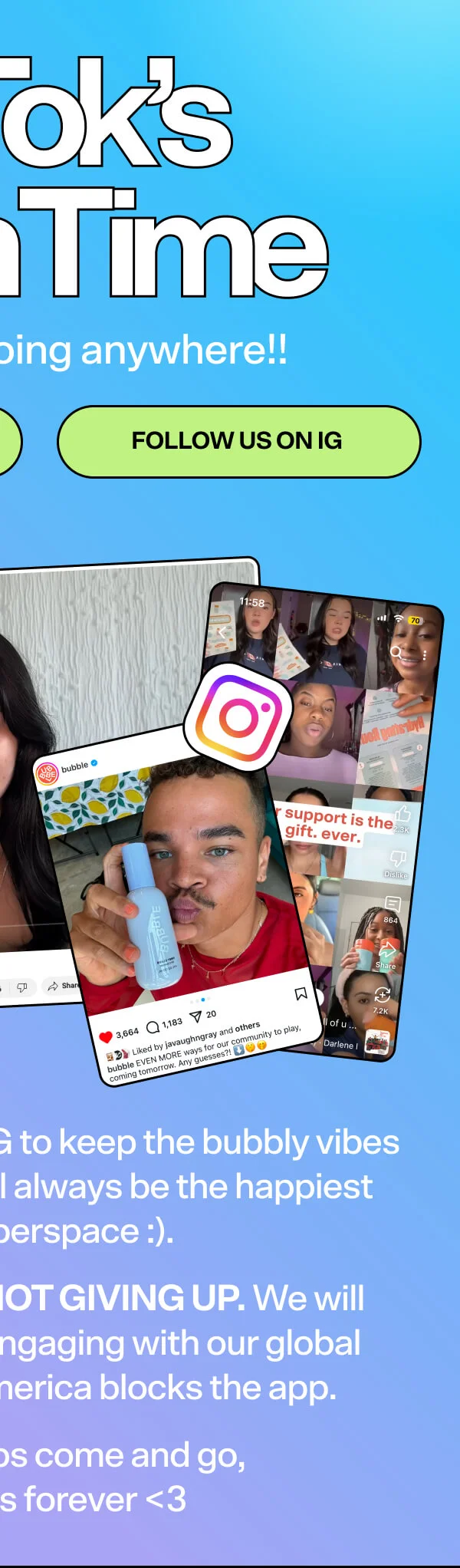 Follow us on IG