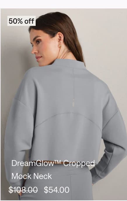 DreamGlow™ Cropped Mock Neck