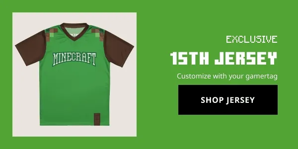 Shop the Minecraft 15th Anniversary Jersey