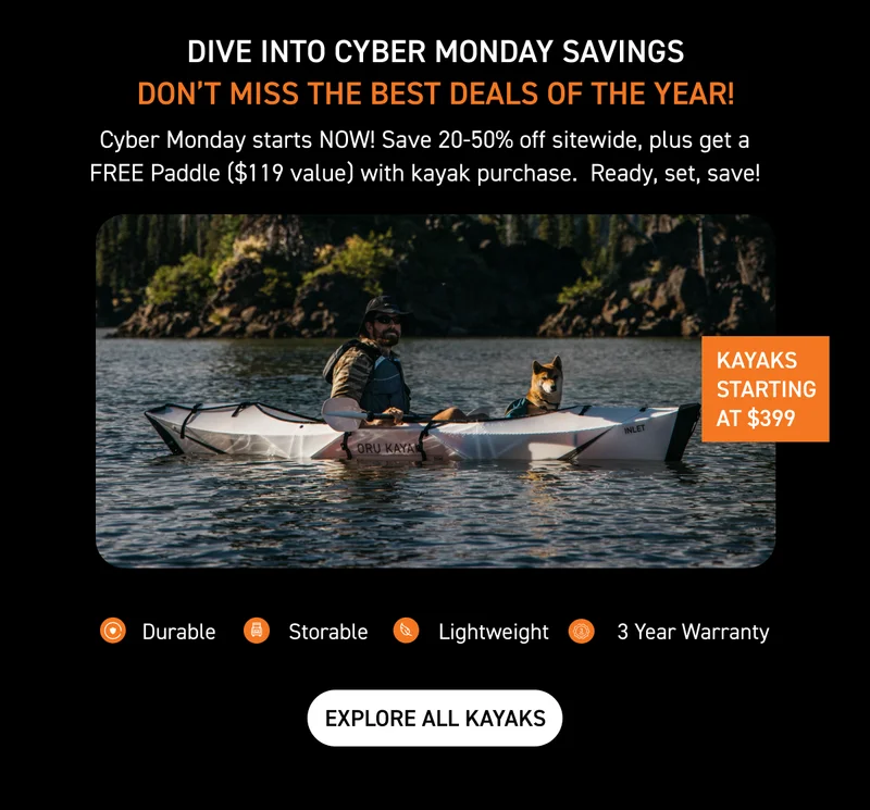EXPLORE ALL KAYAKS: BUY ANY NEW KAYAK TO REDEEM YOUR FREE GIFT EXPLORE ALL KAYAKS: BUY ANY NEW KAYAK TO REDEEM YOUR FREE GIFT