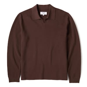 Carter Open Collar Milano Knit Polo