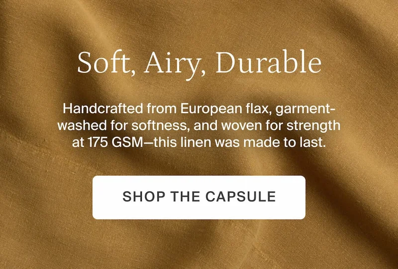 Soft, airy, durable. Shop the capsule.