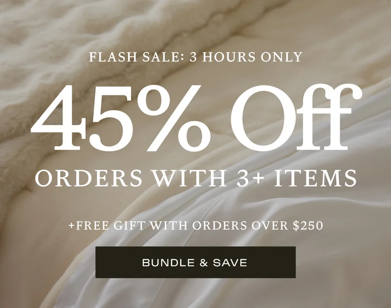 FLASH SALE: 45% Off orders with 3+ items - 3 Hours Only!
