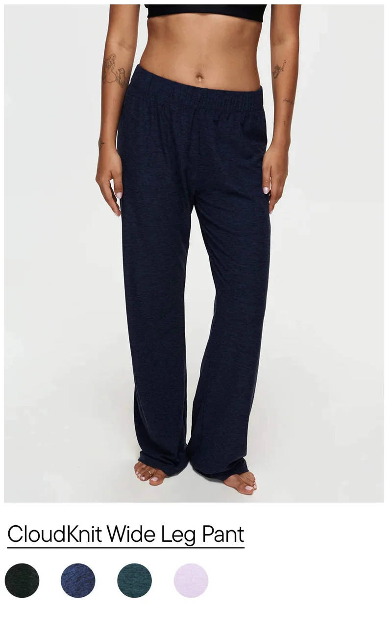 CloudKnit Wide Leg Pant