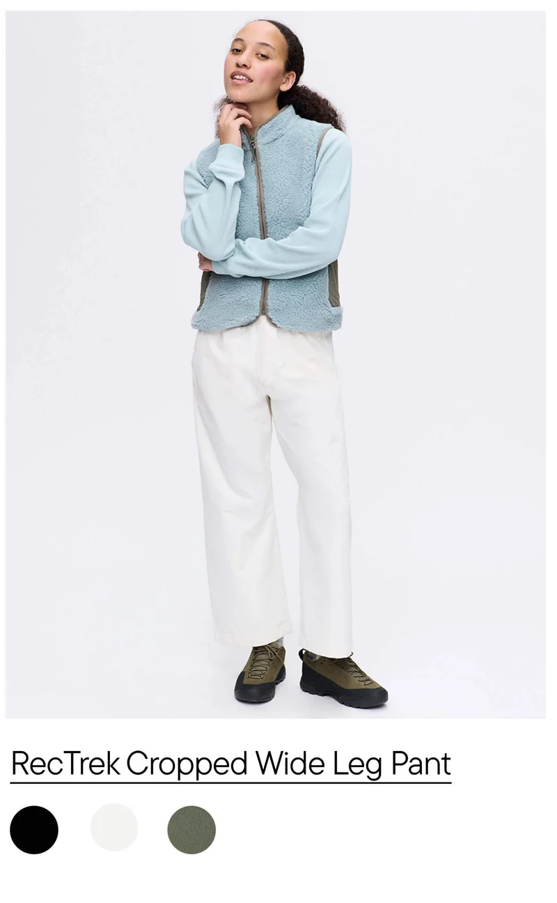 RecTrek Cropped Wide Leg Pant