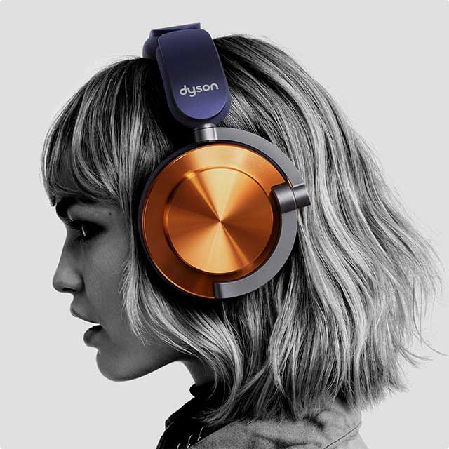 Examples of Dyson headphones.