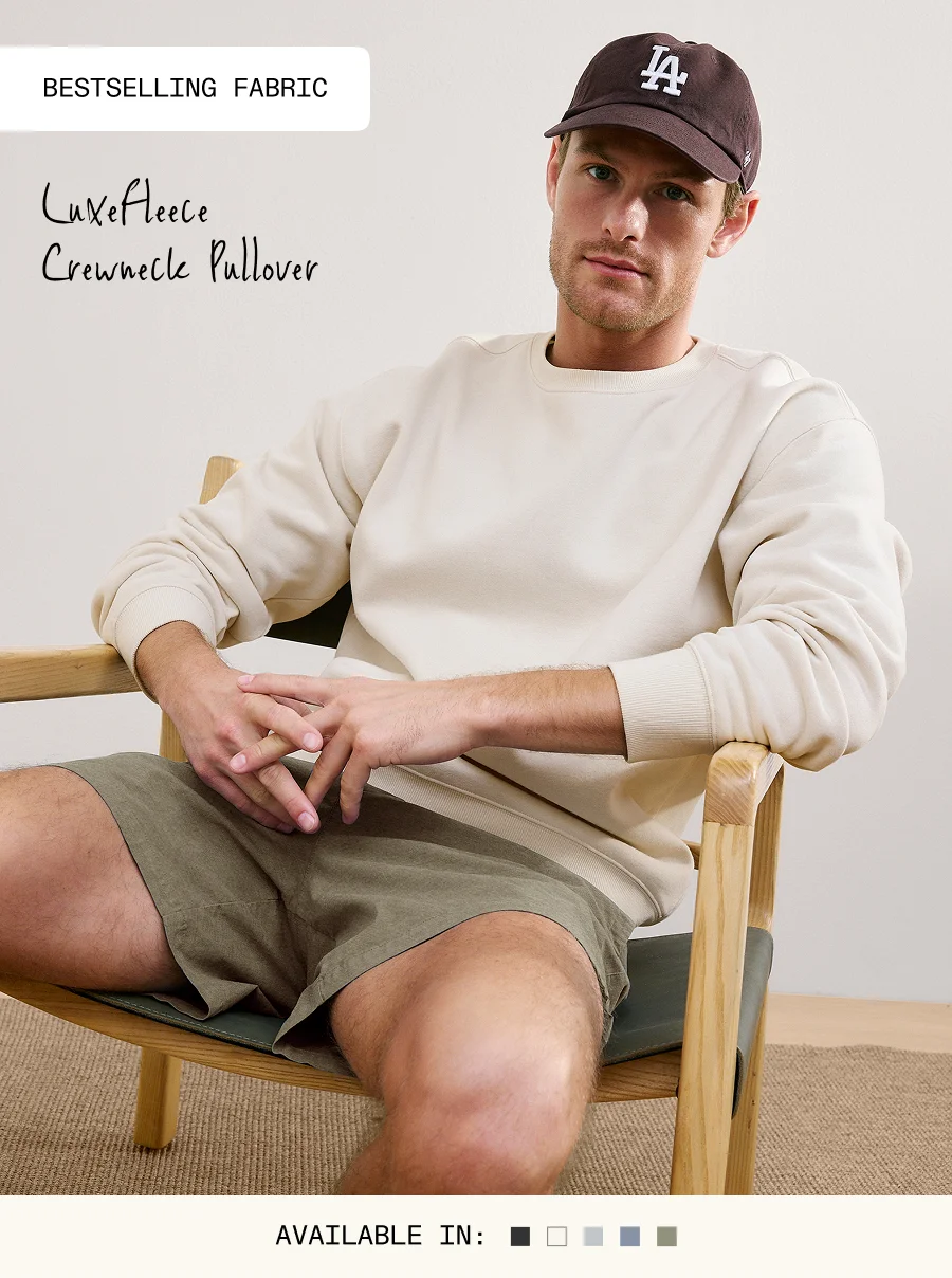 LuxeFleece Men's Crewneck Pullover