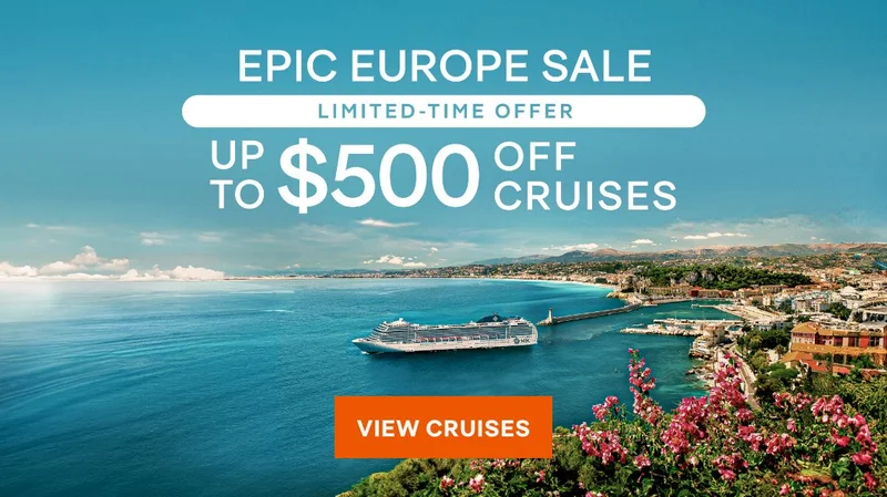 Epic Europe Sail – Limited-Time Offer – Up to $500 Off Cruises – Click to View Cruises & Book Now