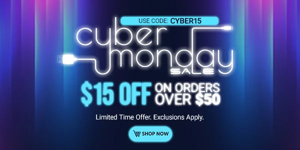 Cyber Monday Sale $15 OFF on orders of $50+ Use code: CYBER15 Limited Time Offer Exclusions Apply Shop Now