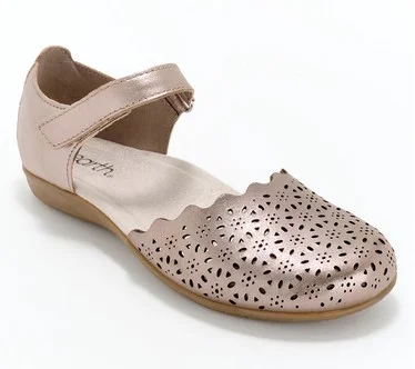 Earth Leather Perforated Mary-Janes - Brynn