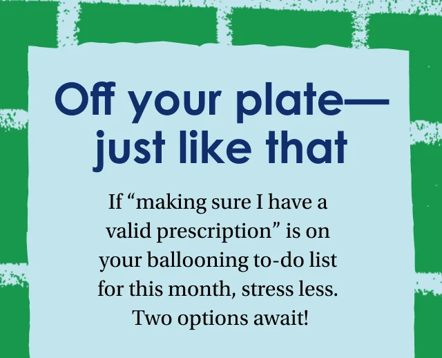 Off your plate-- just like that