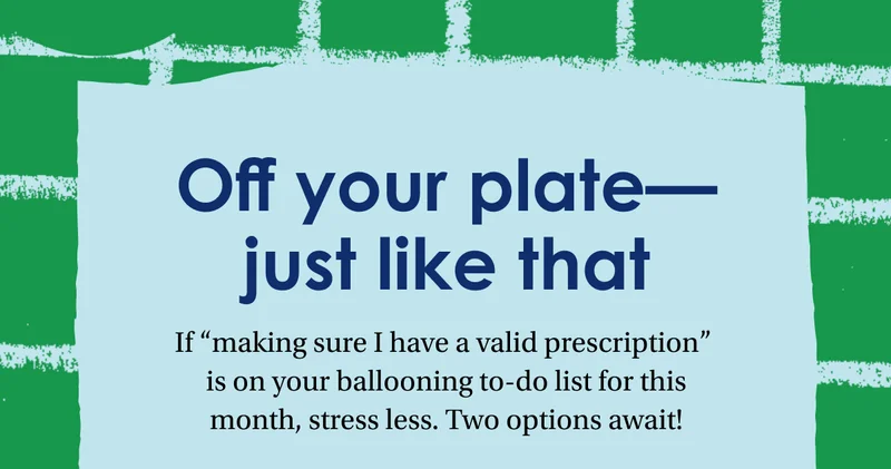 Off your plate-- just like that