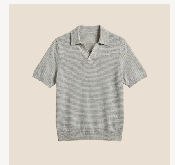 Linen Sweater Polo