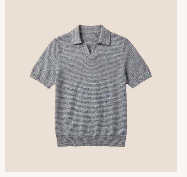 Linen Sweater Polo